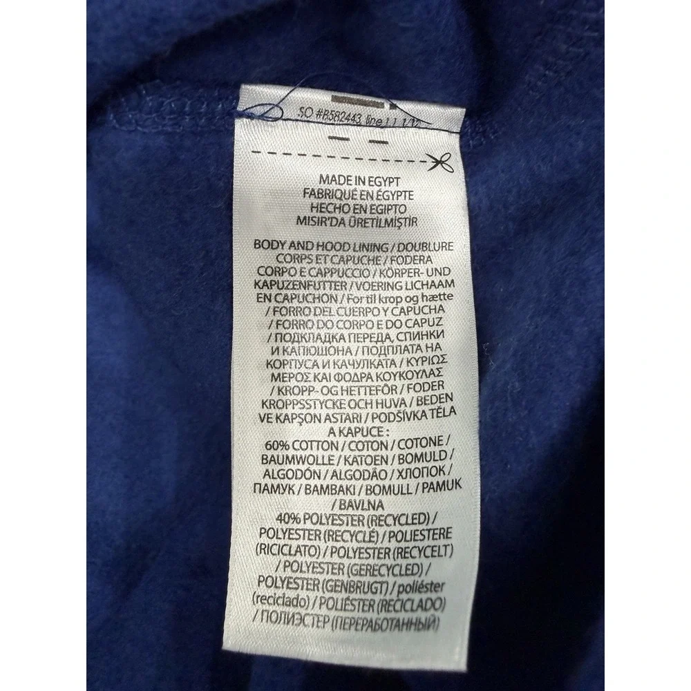 Polo Ralph Lauren Men's Royal Blue Solid Fleece Lined Full Zip Hoodie XXL